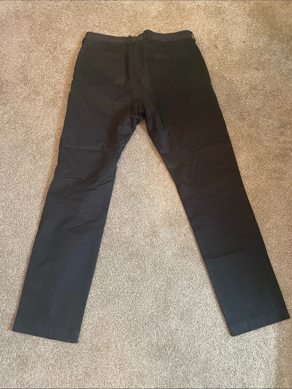 J. Crew Men's Dark Charcoal Gray/Black Chino Pants 34x34